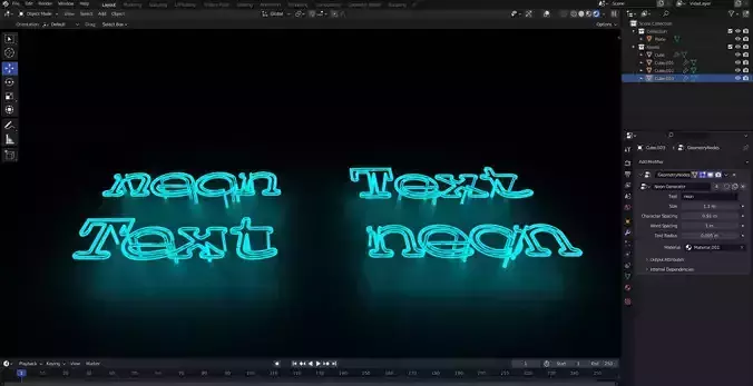 Neon Generator For Blender