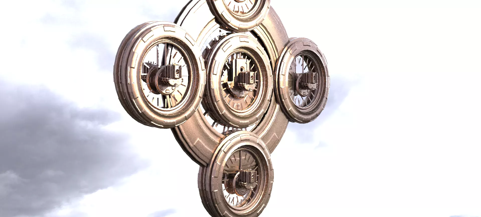 Ancient Alien Star Ring Monolith 5  3D model_0