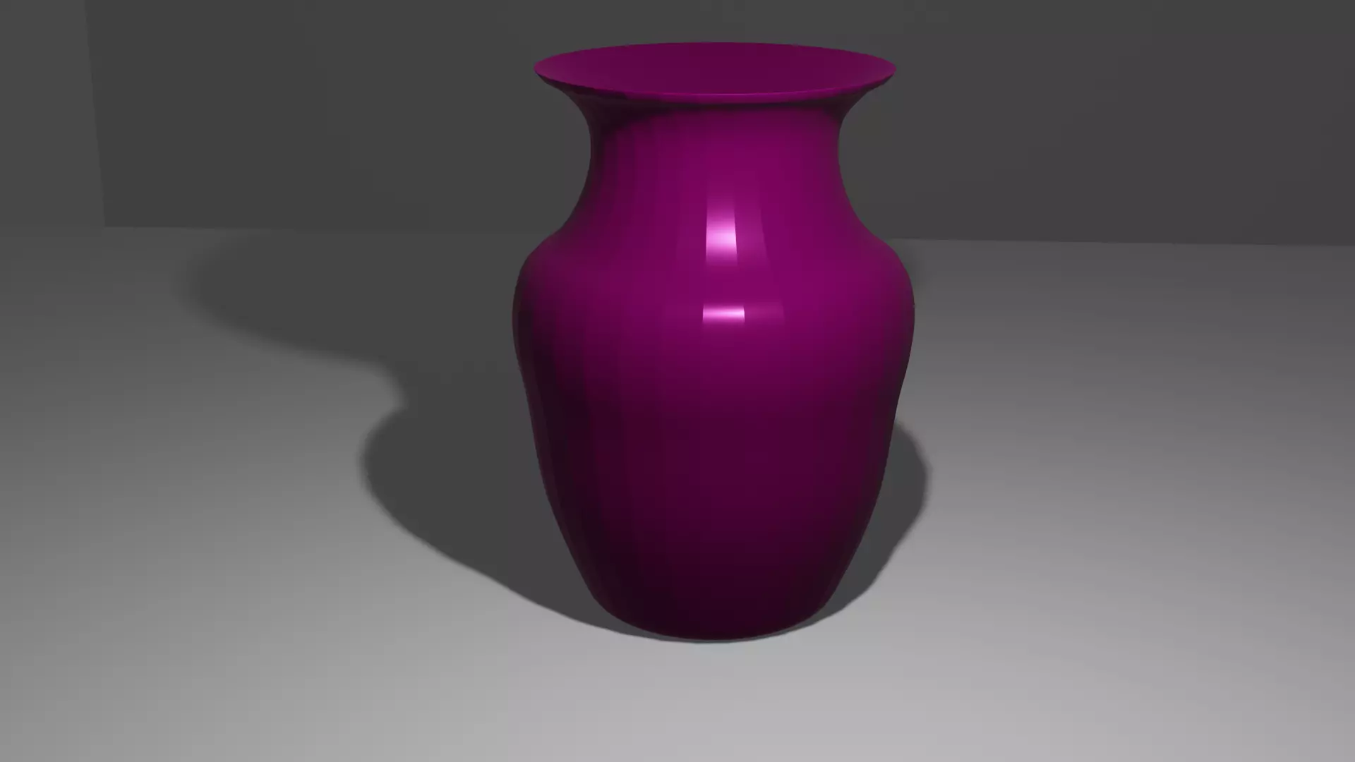 red glass vase Low-poly 3D model_0