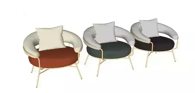 waiting chair seats 3D model