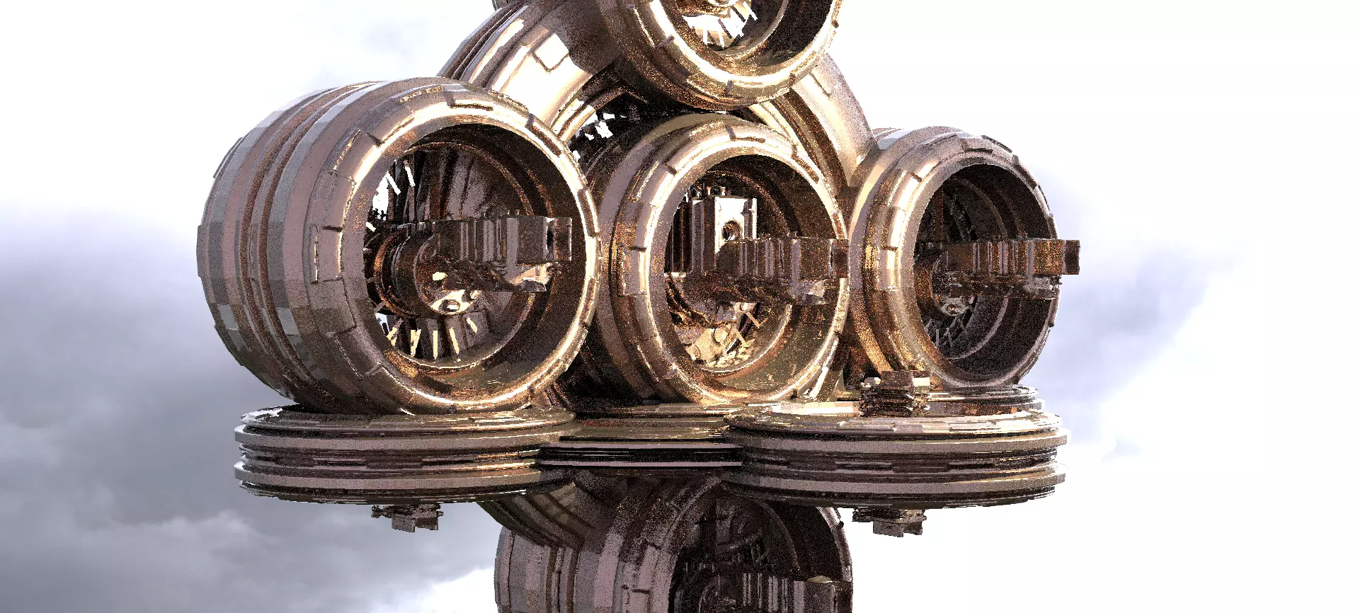 Ancient Alien Star Ring Monolith 3  3D model_0