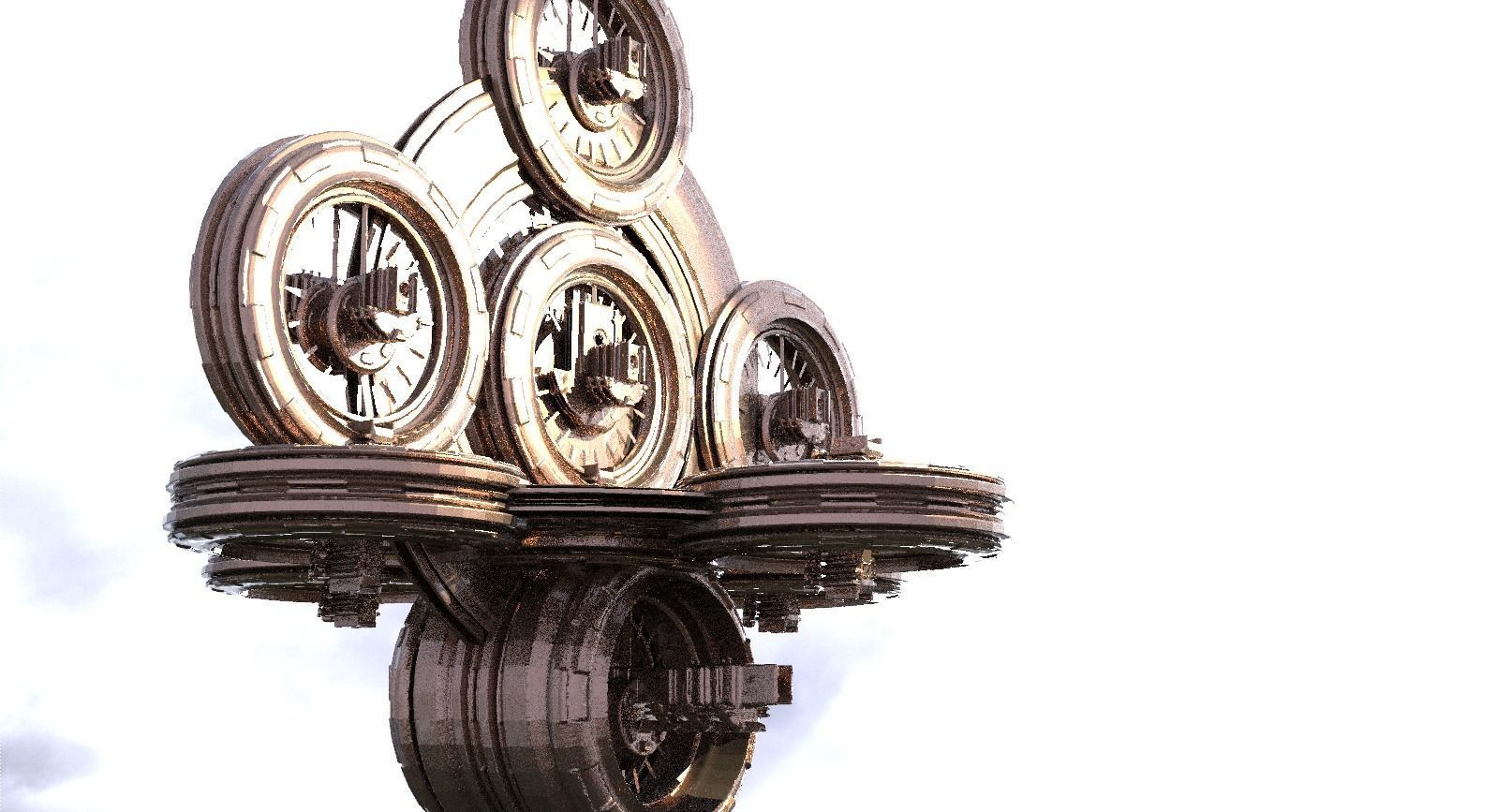 Ancient Alien Star Ring Monolith 6  3D model_1