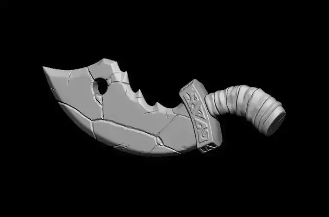 Stylized Fantasy Sword Zbrush Project File - ZPR