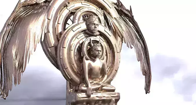 Ancient Alien Star Ring Monolith 7 Kit bash 