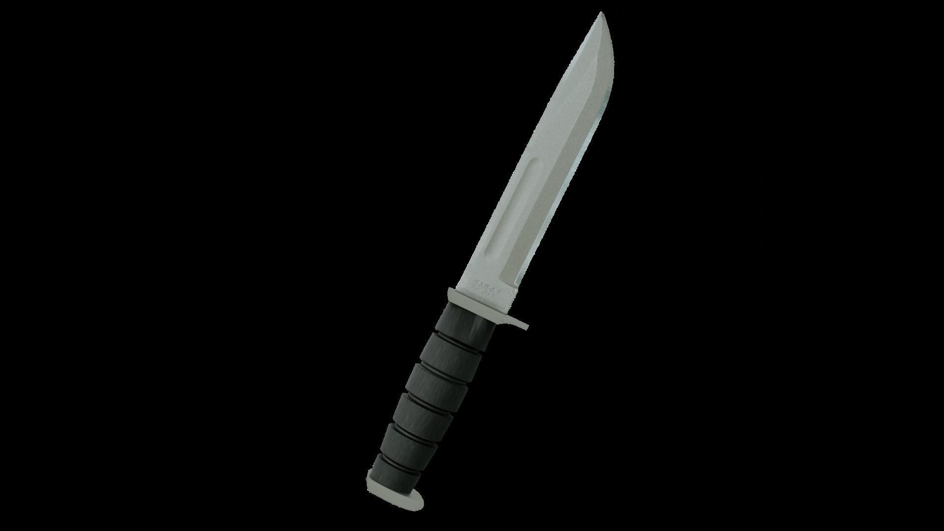 Kabar Combat Knife Low-poly 3D Models Low-poly 3D model_4