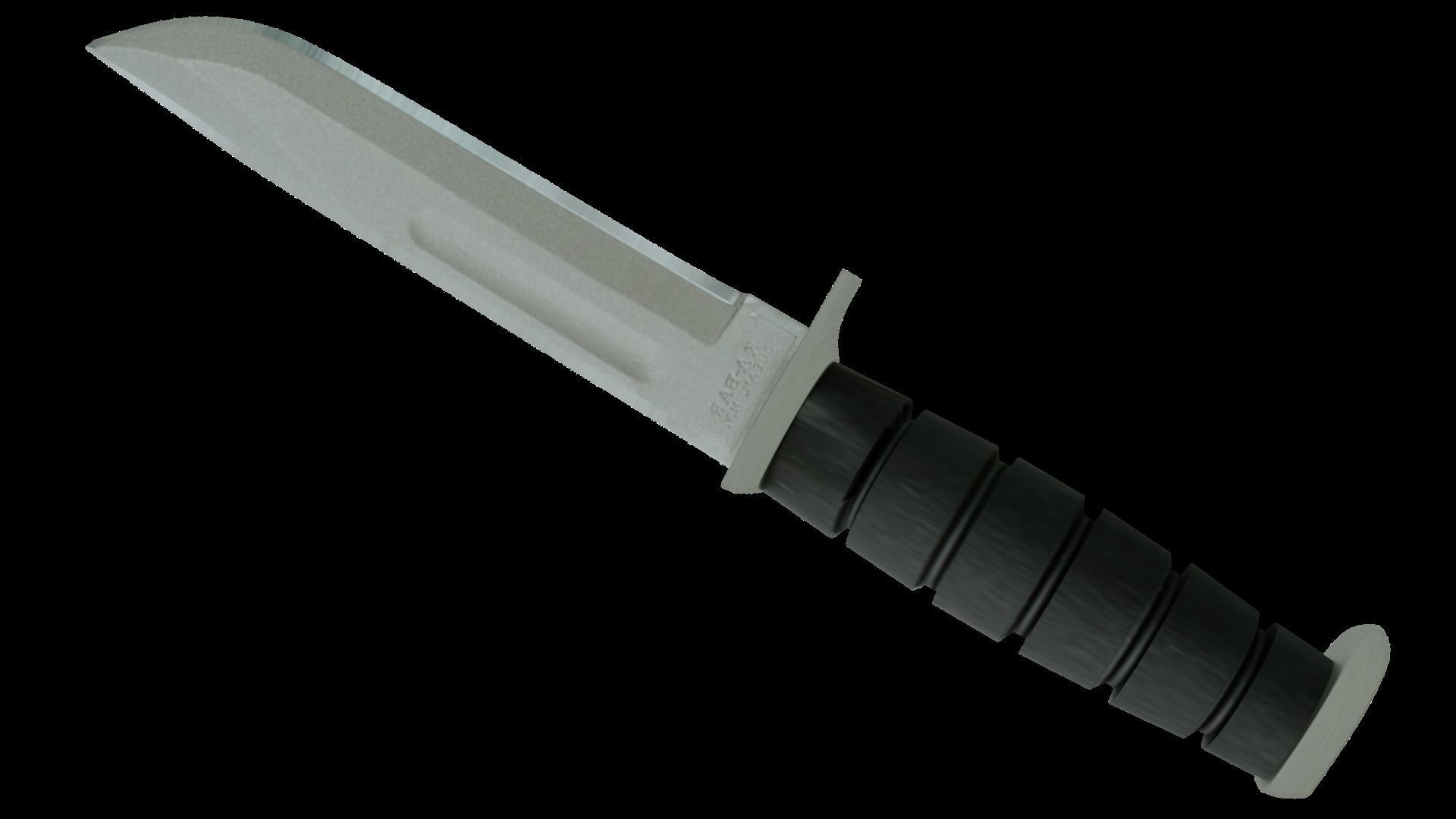 Kabar Combat Knife Low-poly 3D Models Low-poly 3D model_3