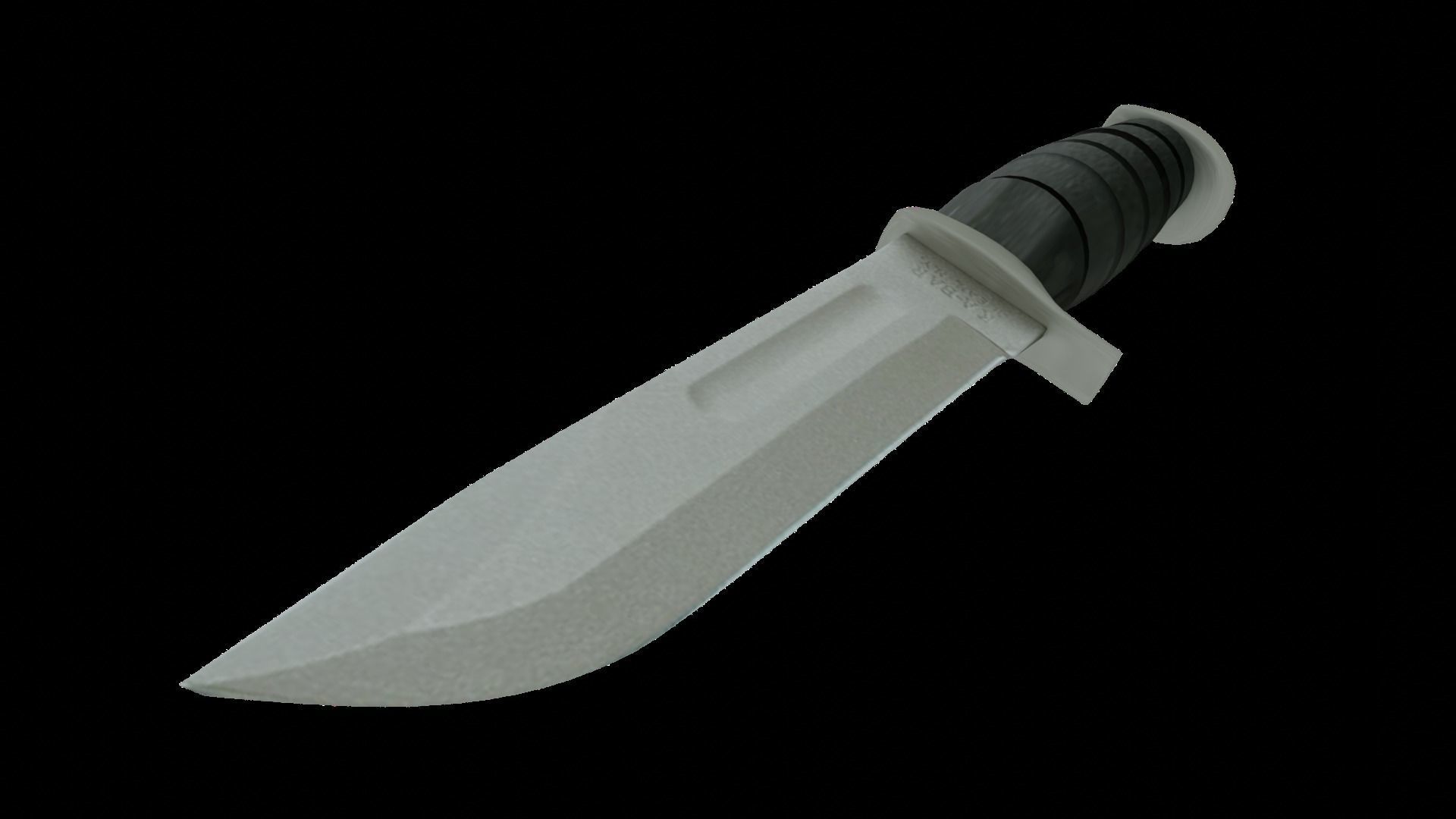 Kabar Combat Knife Low-poly 3D Models Low-poly 3D model_2