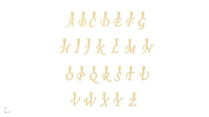alphabets A TO Z  3D print model