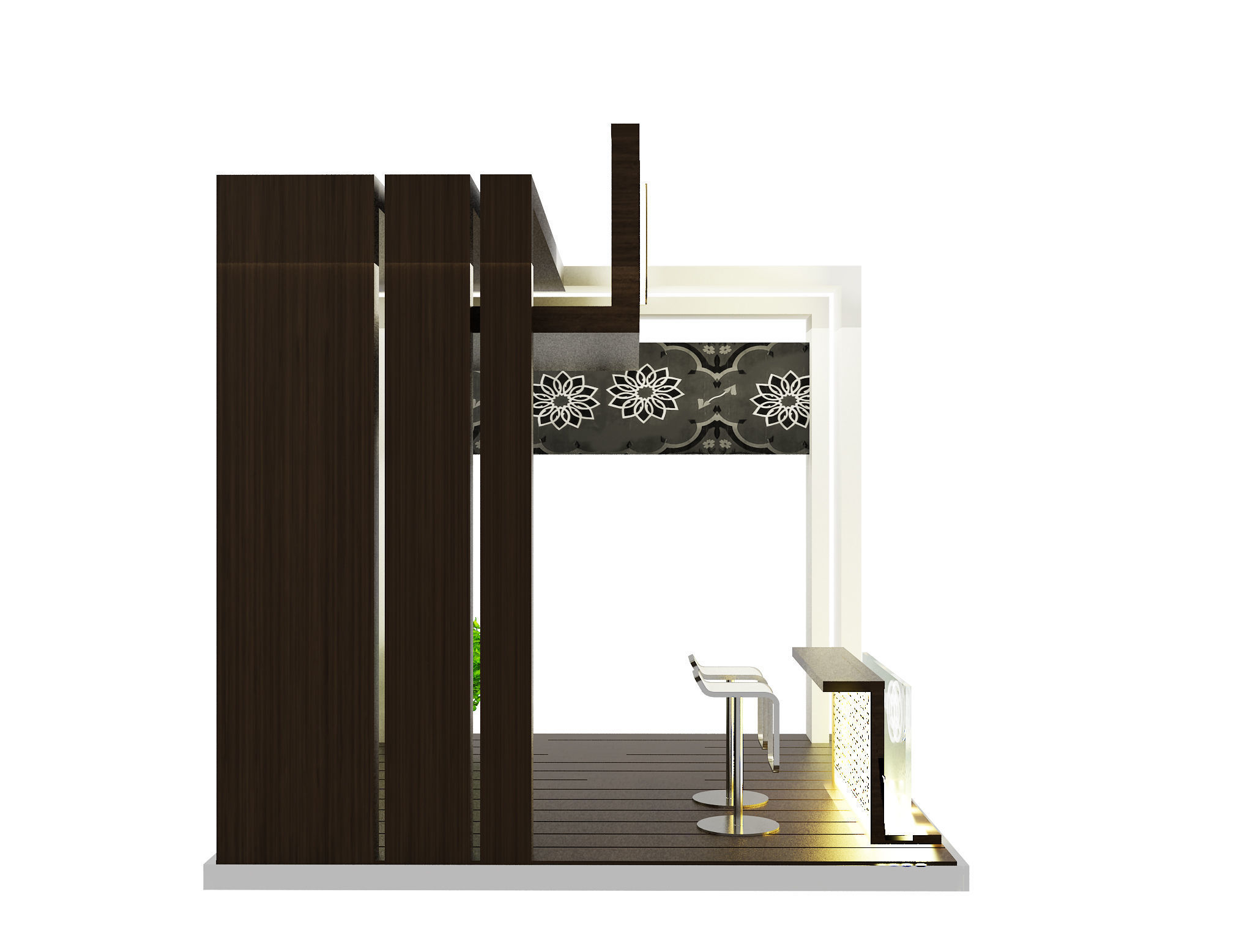 Booth Exhibition Stand a45 3D model_8
