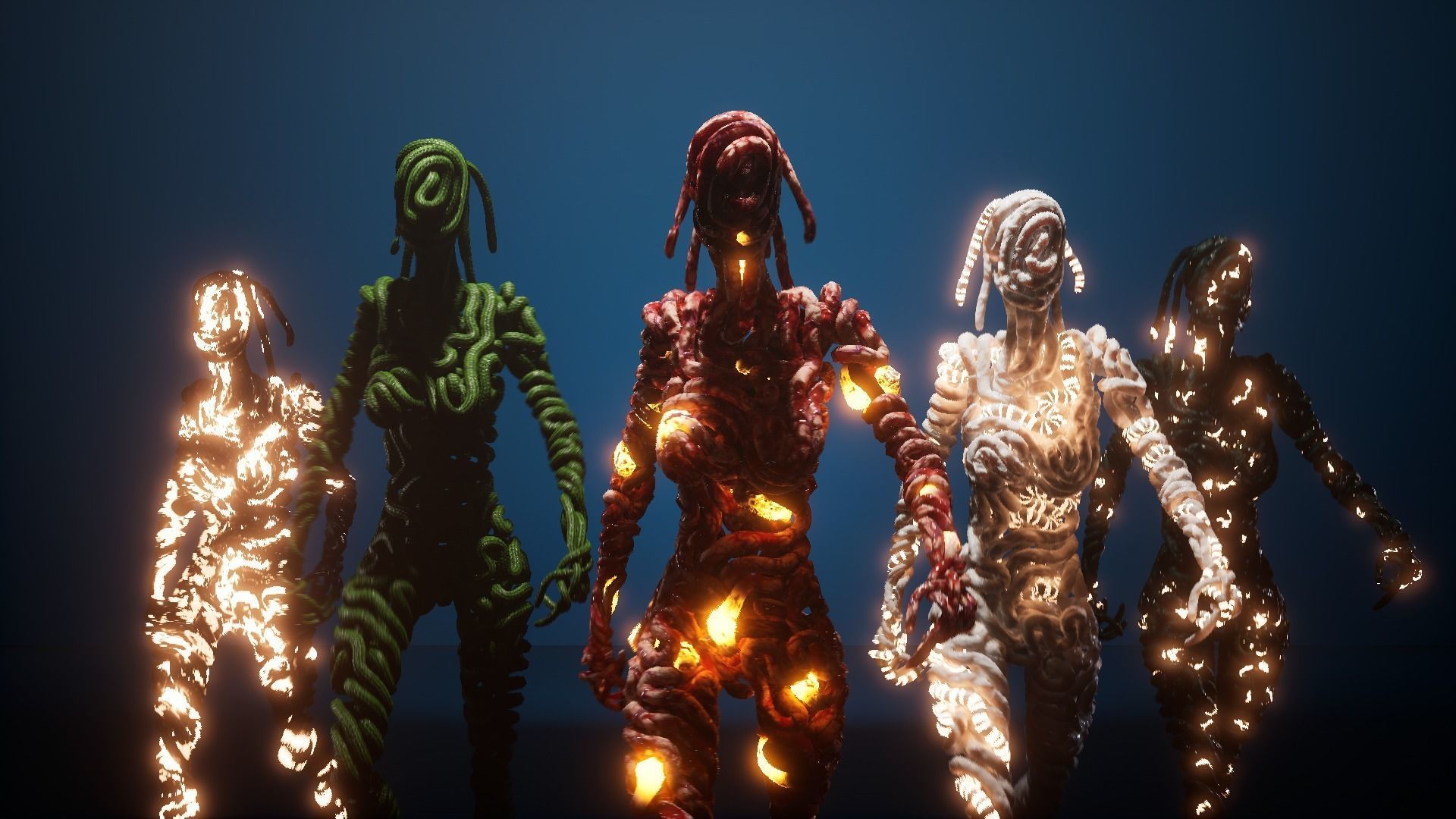 GutWoman glowing human body Low-poly 3D model_15