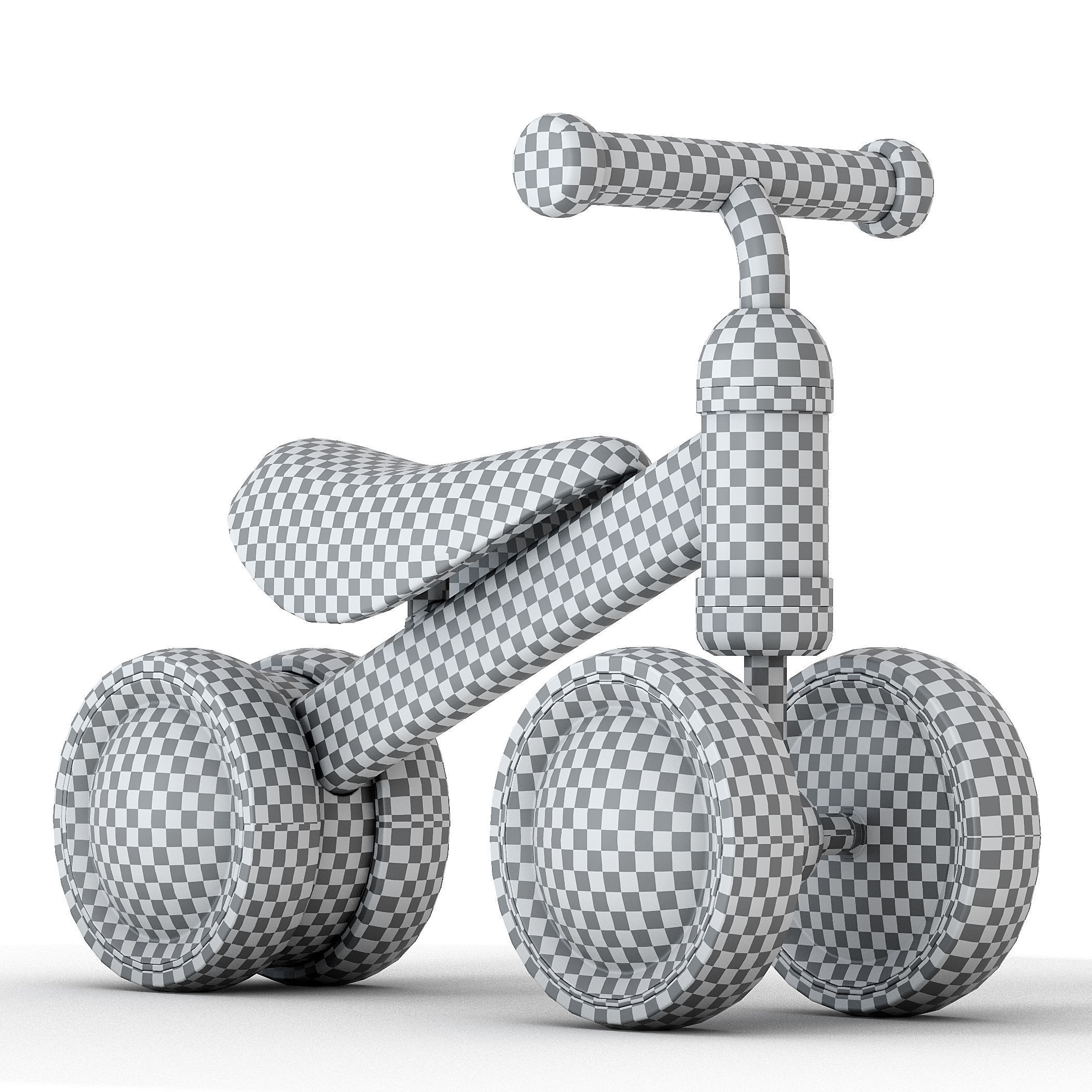 Children bicycle Runbike Minibike 3D model_8