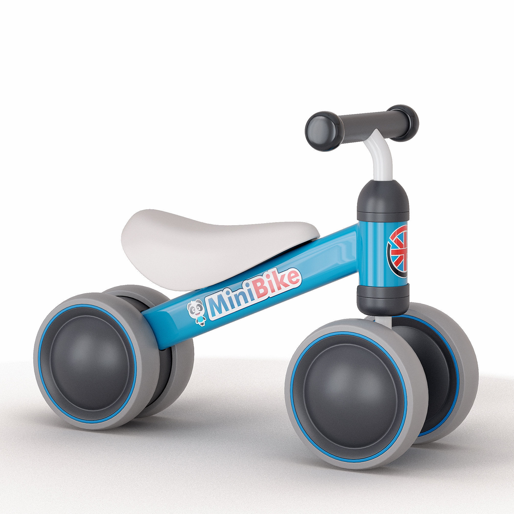 Children bicycle Runbike Minibike 3D model_10