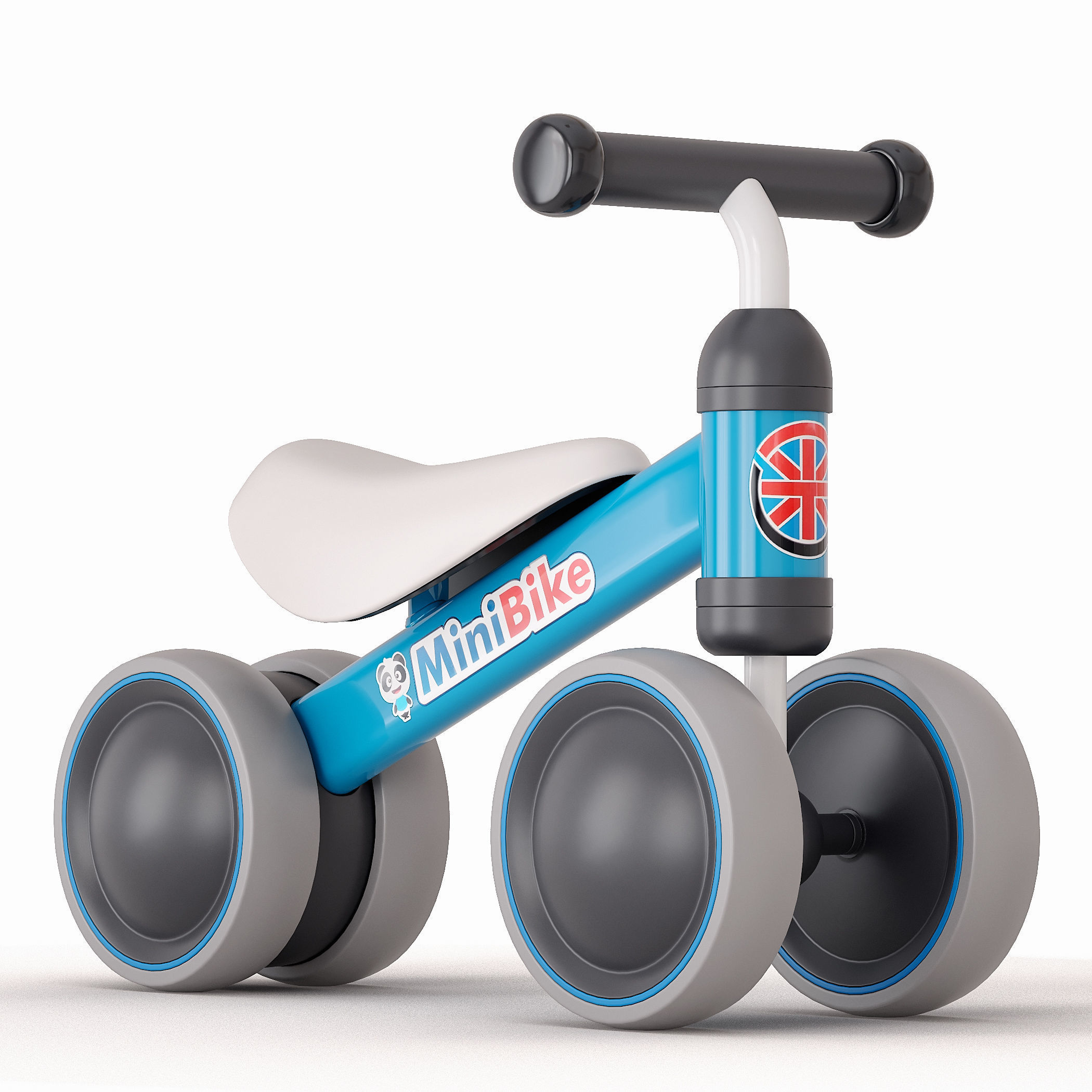 Children bicycle Runbike Minibike 3D model_7