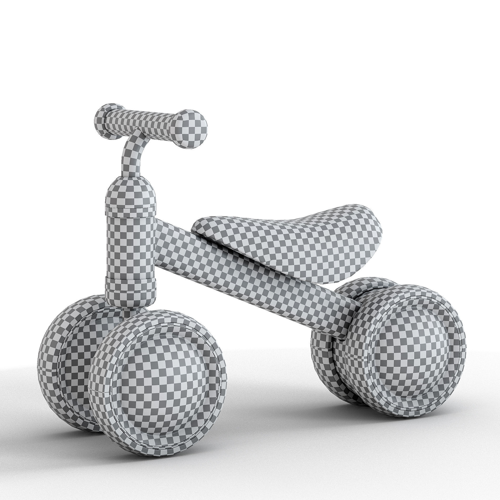 Children bicycle Runbike Minibike 3D model_6