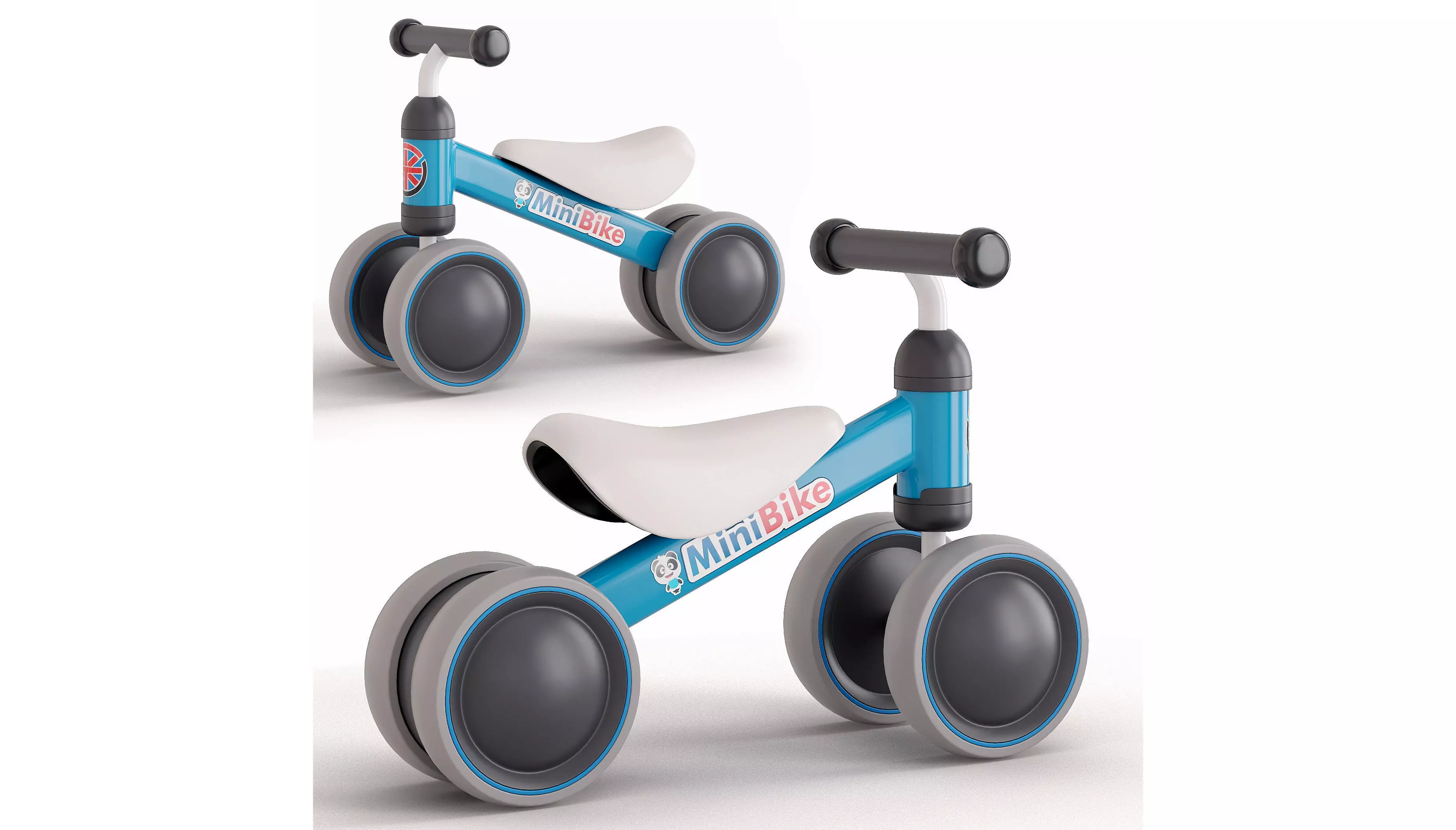 Children bicycle Runbike Minibike 3D model_0