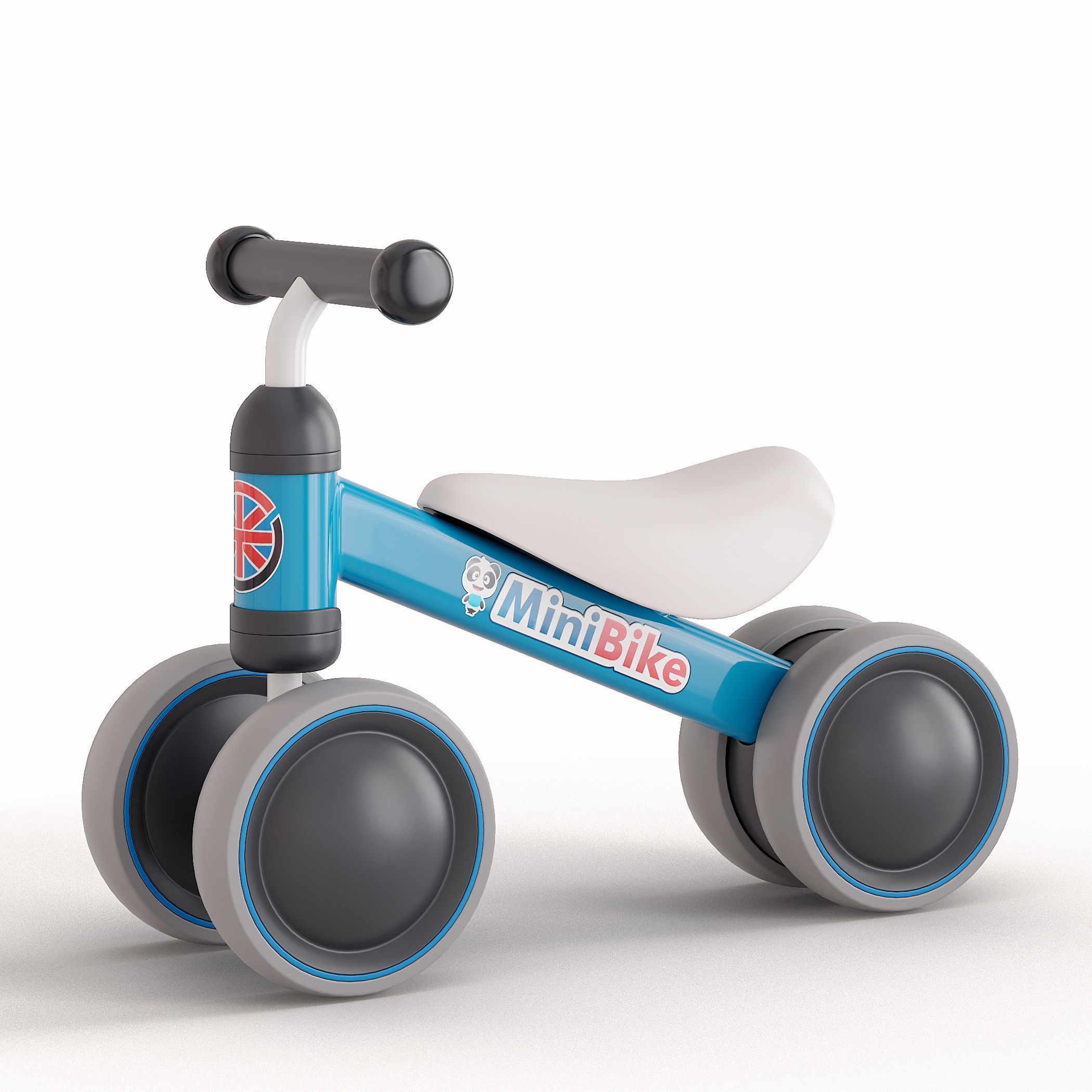Children bicycle Runbike Minibike 3D model_4