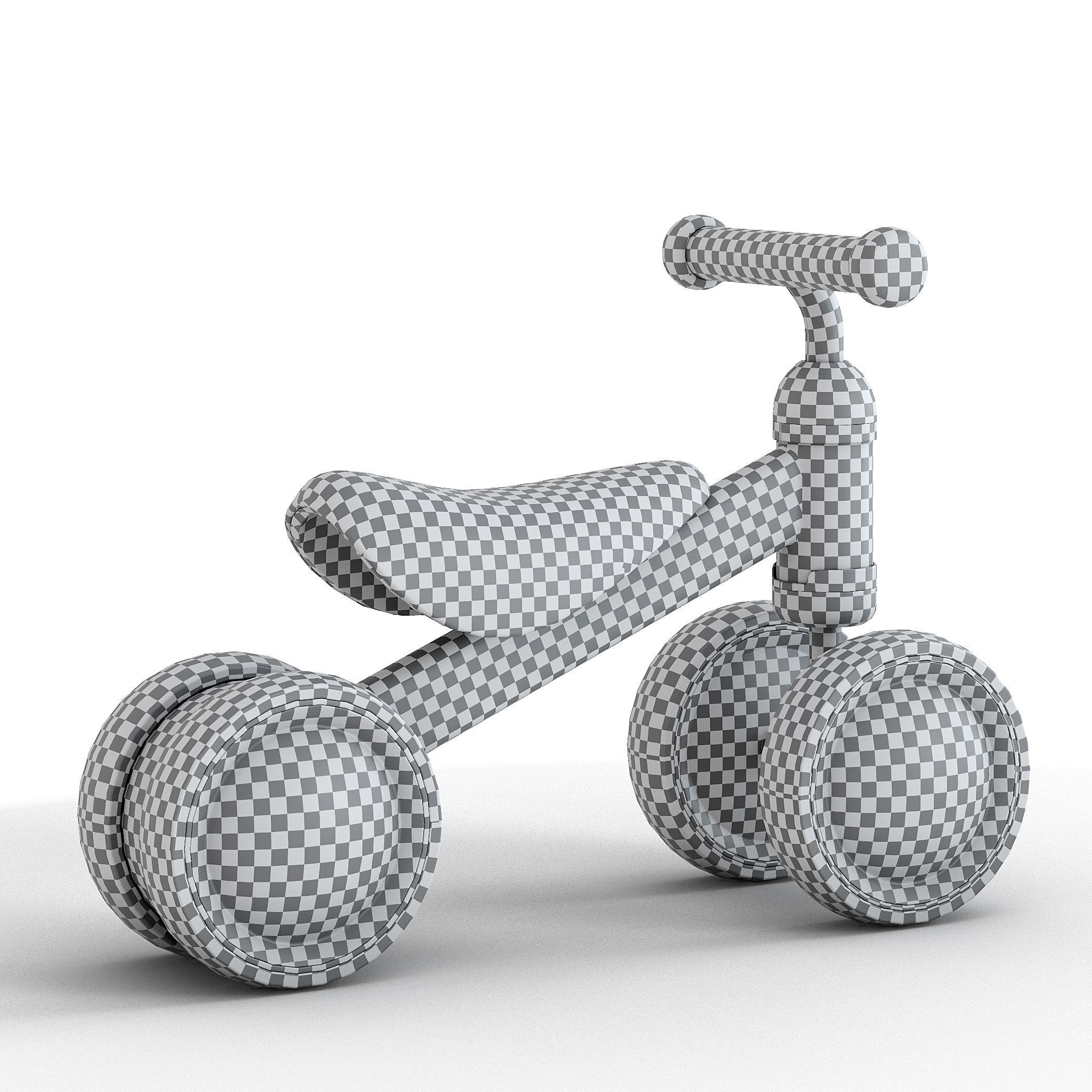Children bicycle Runbike Minibike 3D model_2