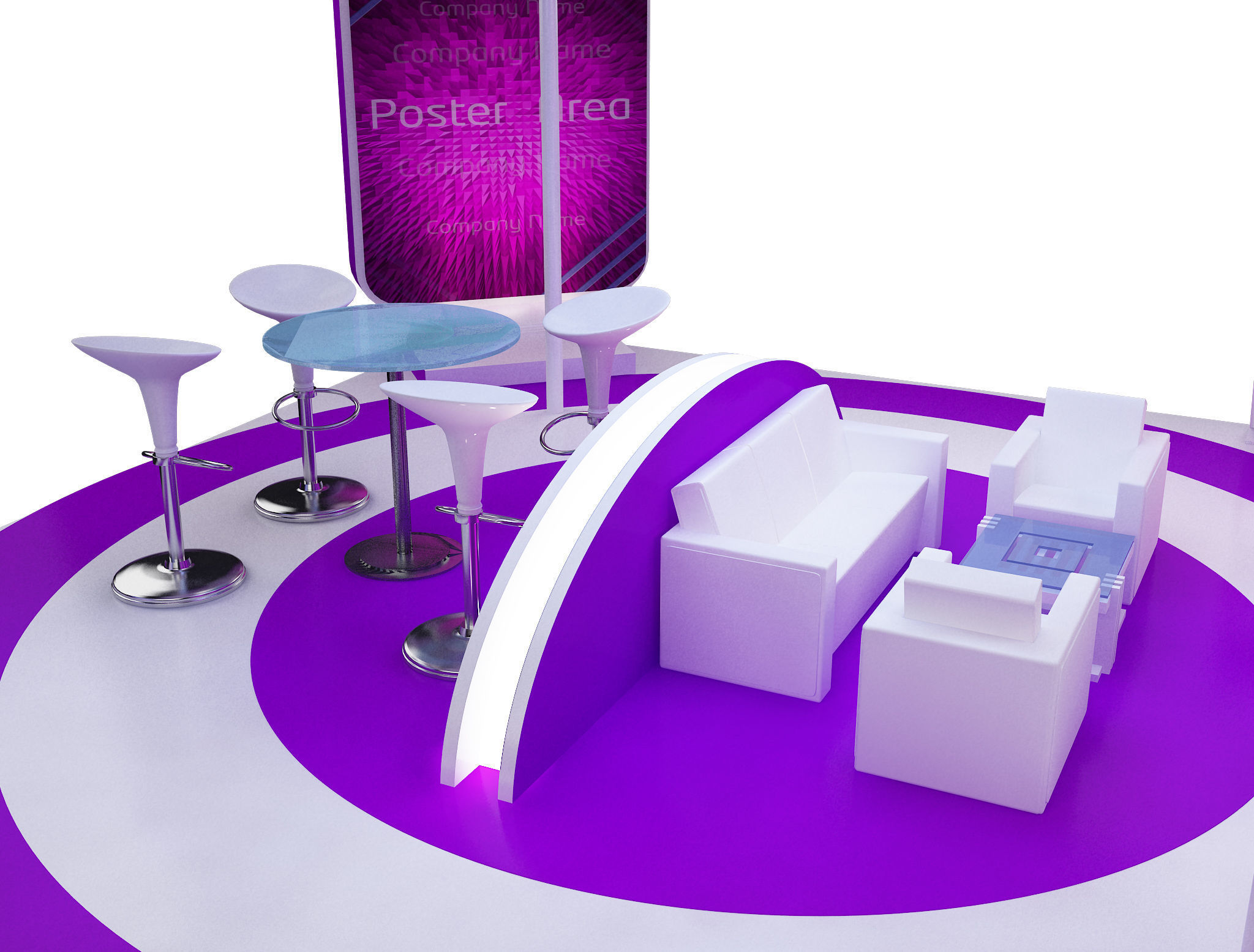 Booth Exhibition Stand a40 mov 3D model_8