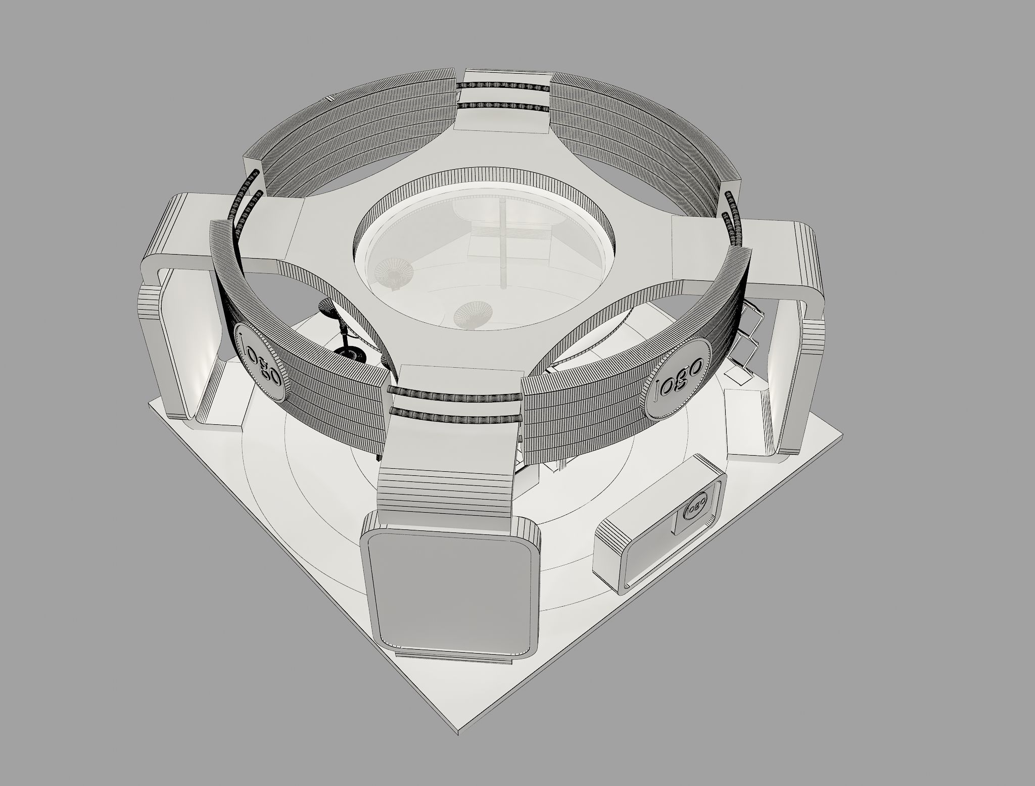 Booth Exhibition Stand a40 mov 3D model_5