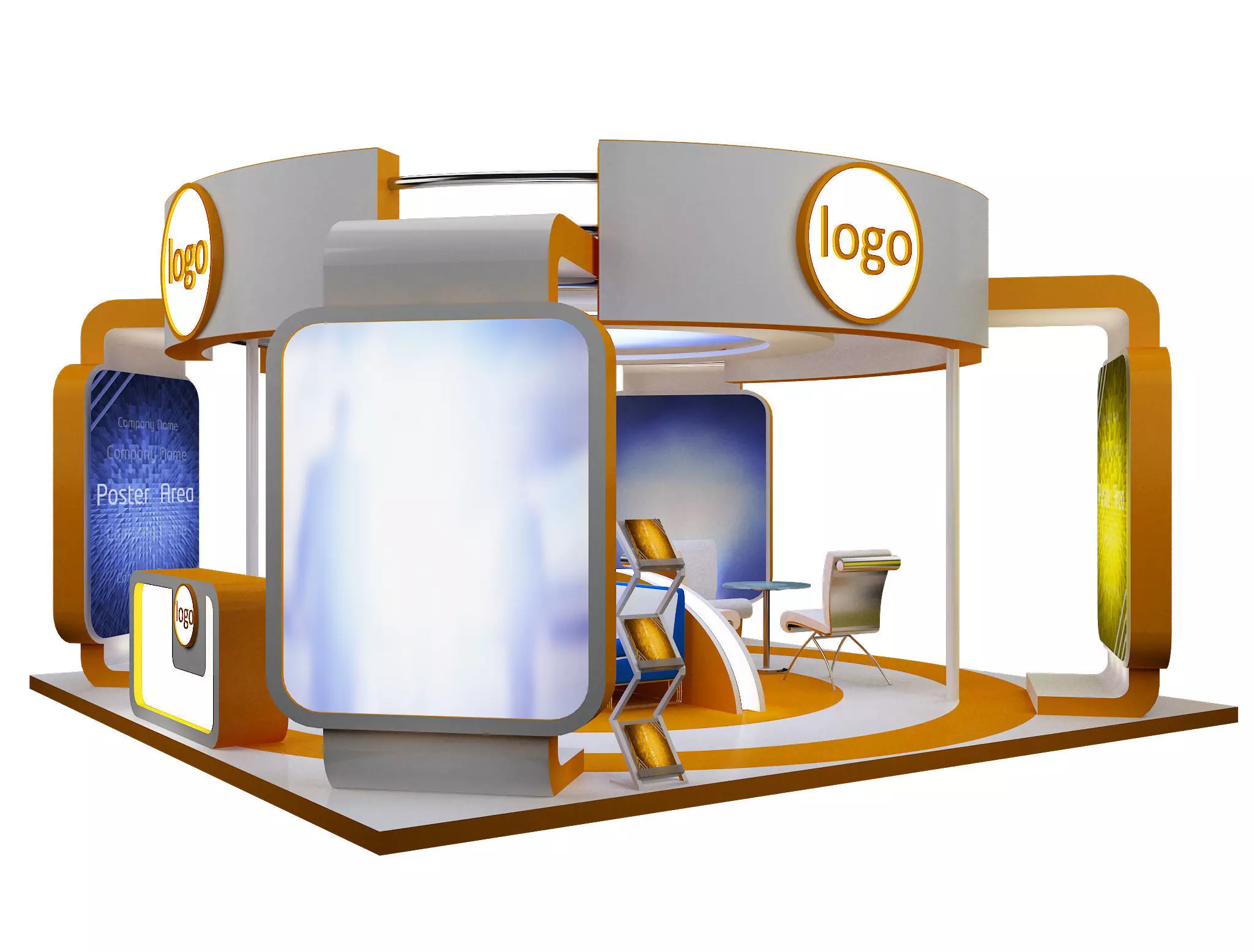 Booth Exhibition Stand a40 or 3D model
