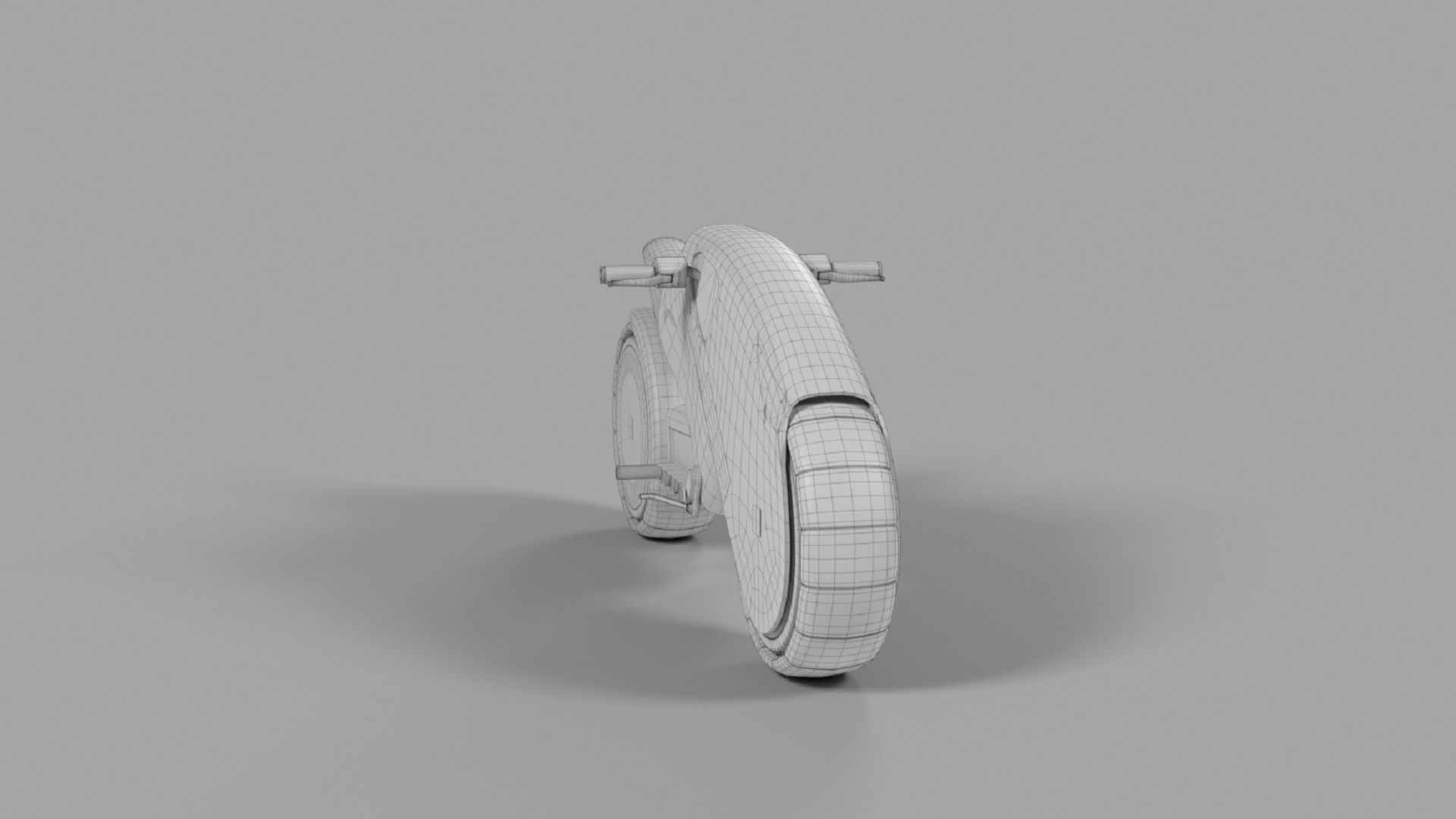 Electric Bike Low-poly 3D model_6