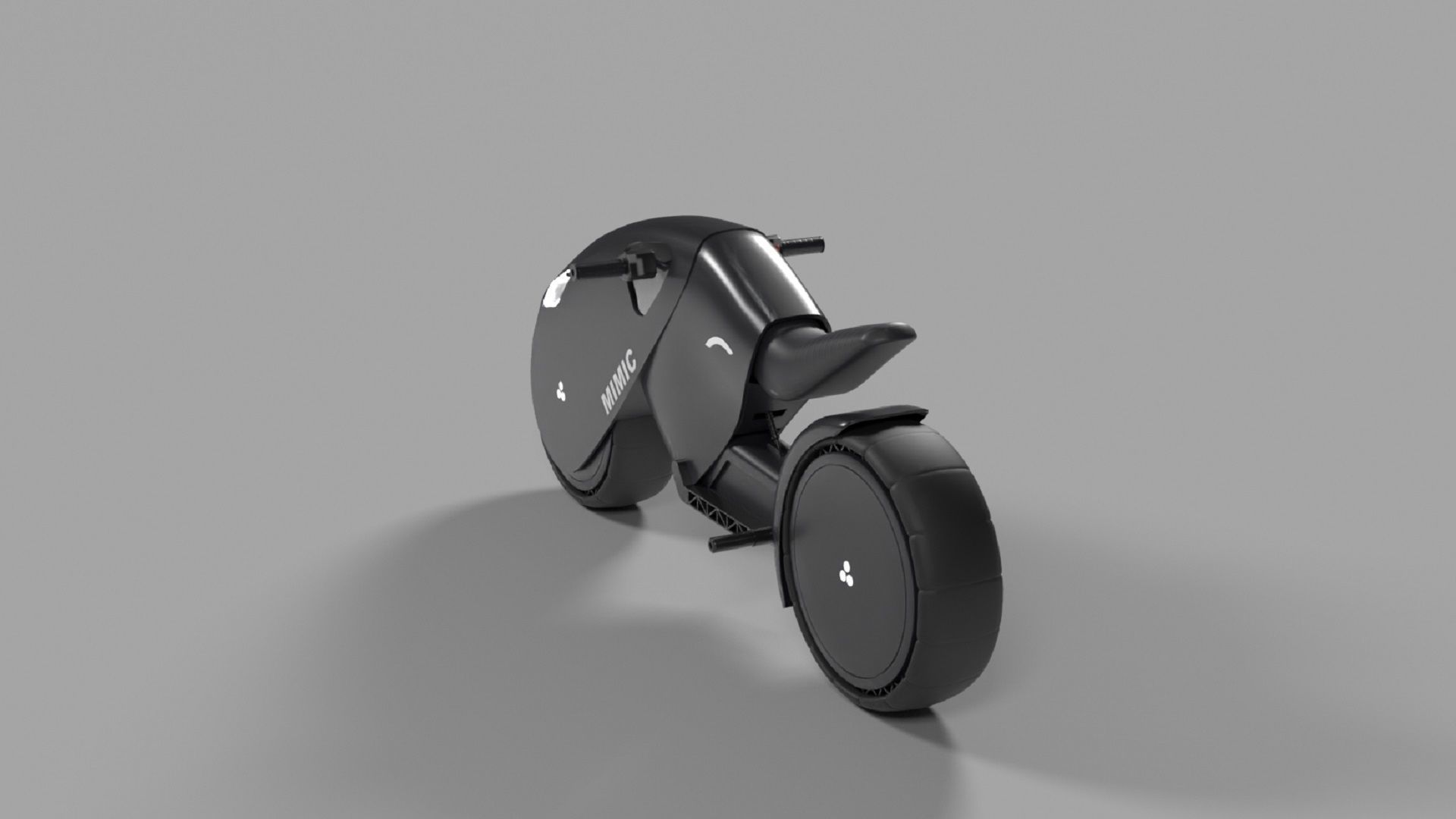Electric Bike Low-poly 3D model_3