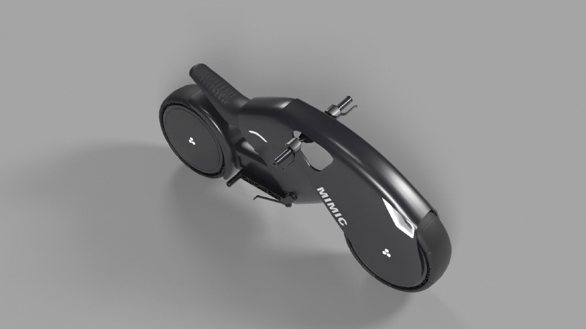Electric Bike Low-poly 3D model_1