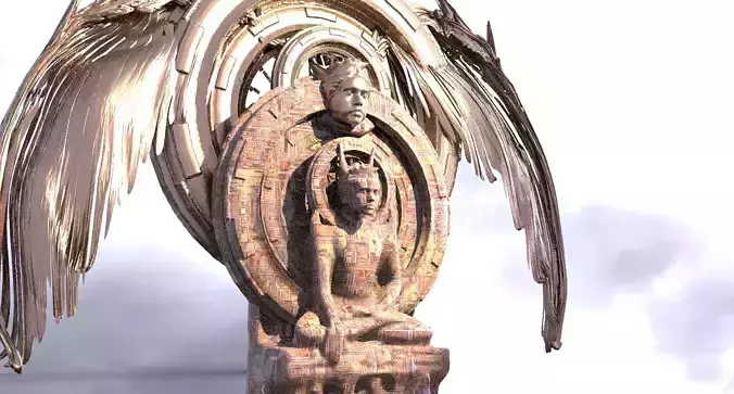 Ancient Alien Star Ring Monolith 8 Kit bash 