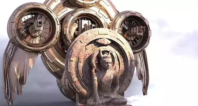 Ancient Alien Star Ring Monolith 9 Kit bash