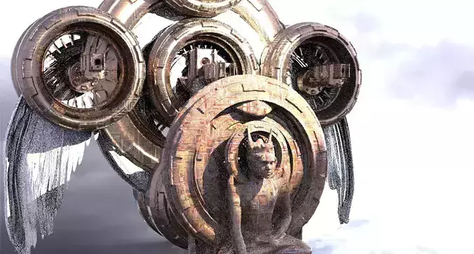 Ancient Alien Star Ring Monolith 10 Kit bash