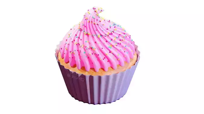 Pink cupcake