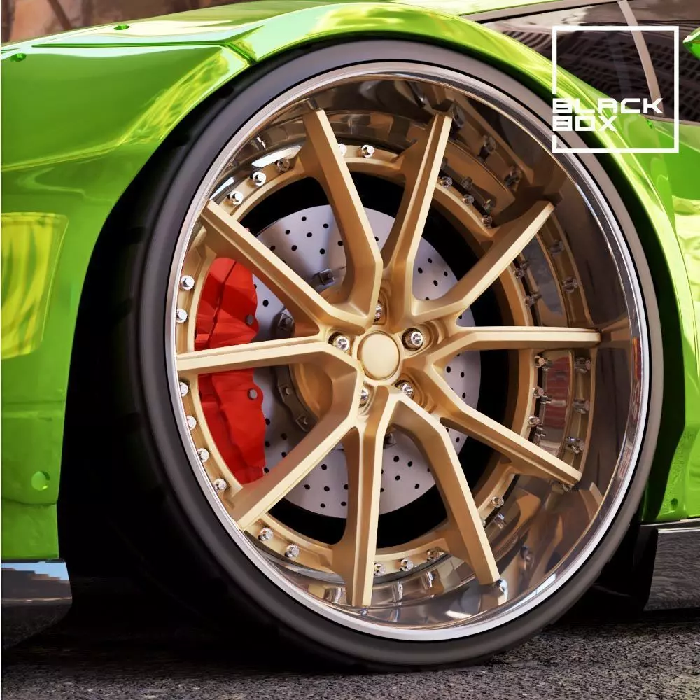 ANN38 Style Deep Wheel set FRONT AND REAR - 3 offsets 3D print model