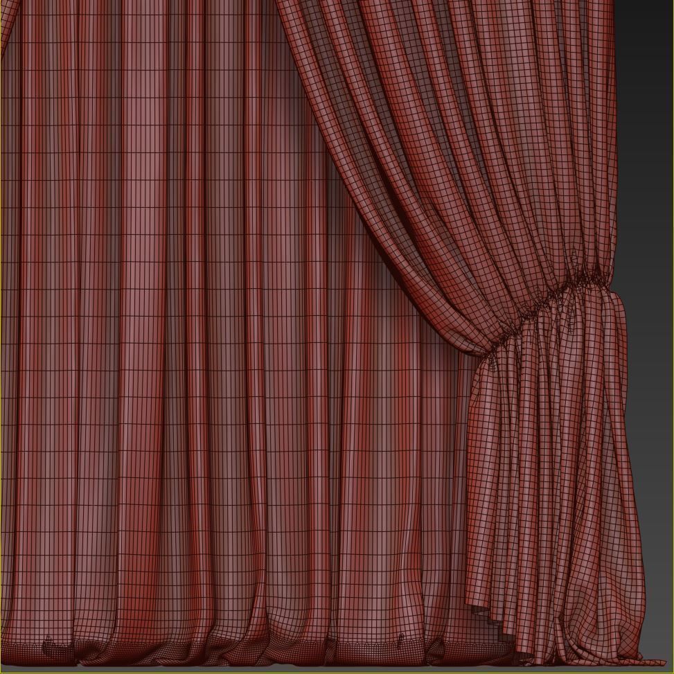 Set 86 Curtains 3D model_6
