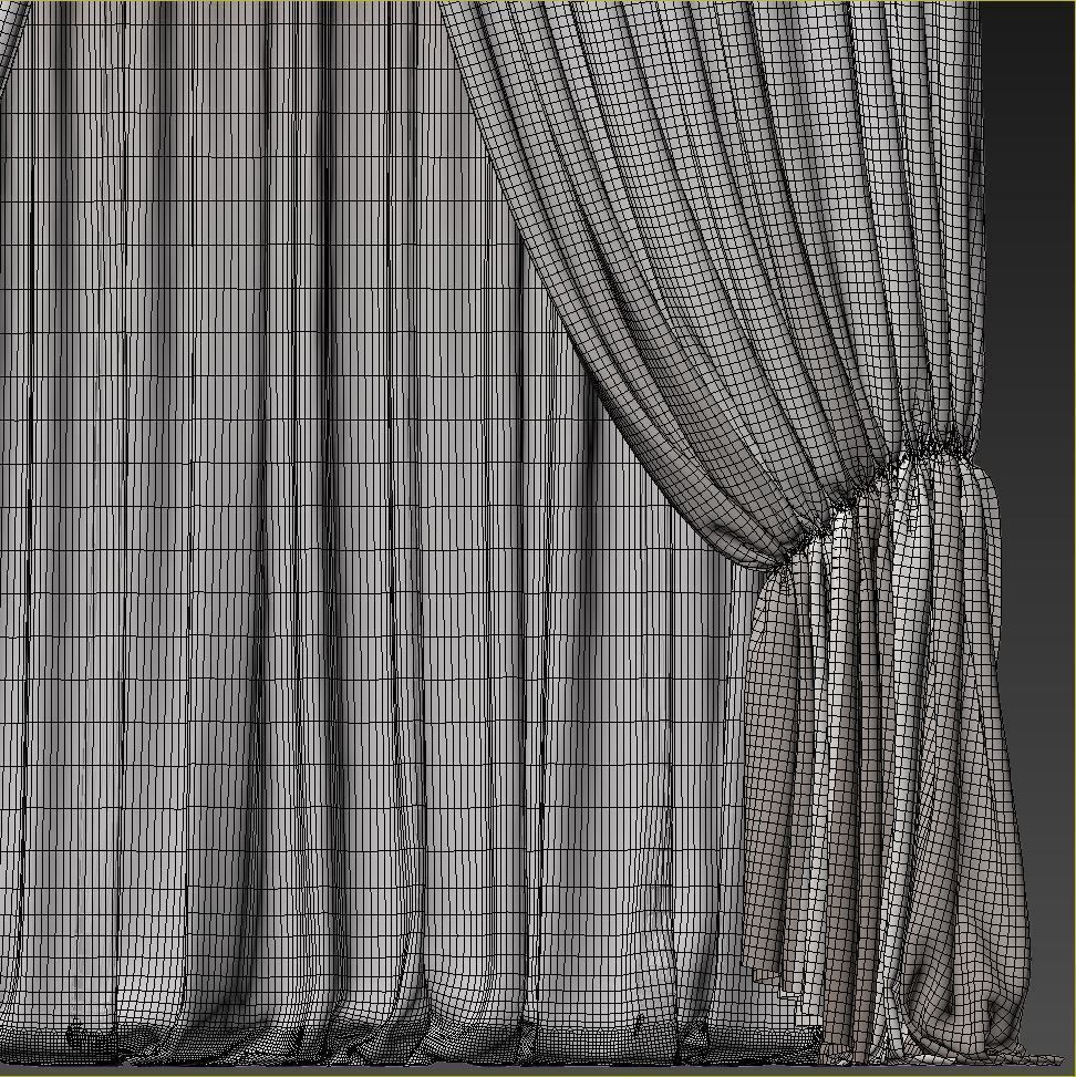 Set 86 Curtains 3D model_5