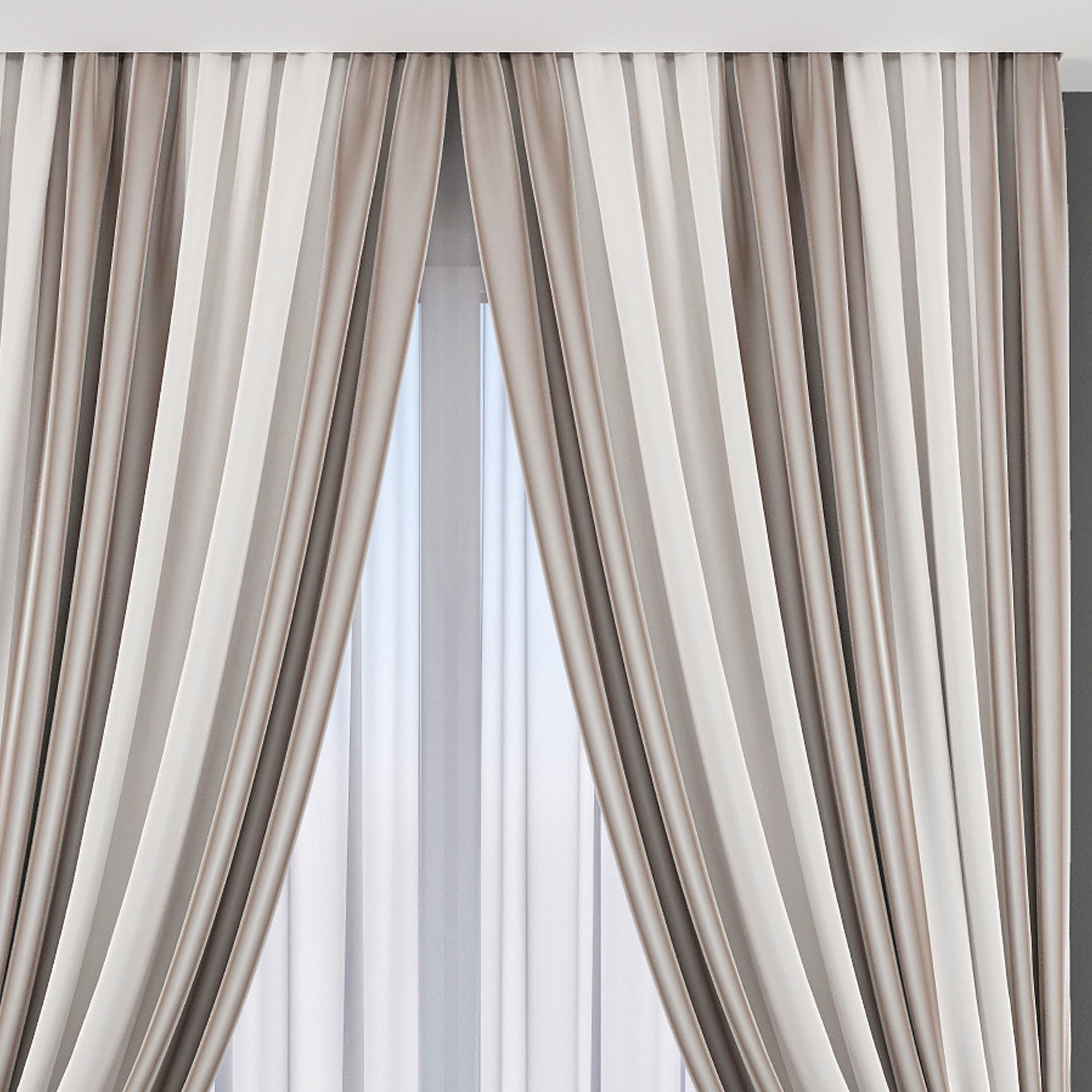 Set 86 Curtains 3D model_2