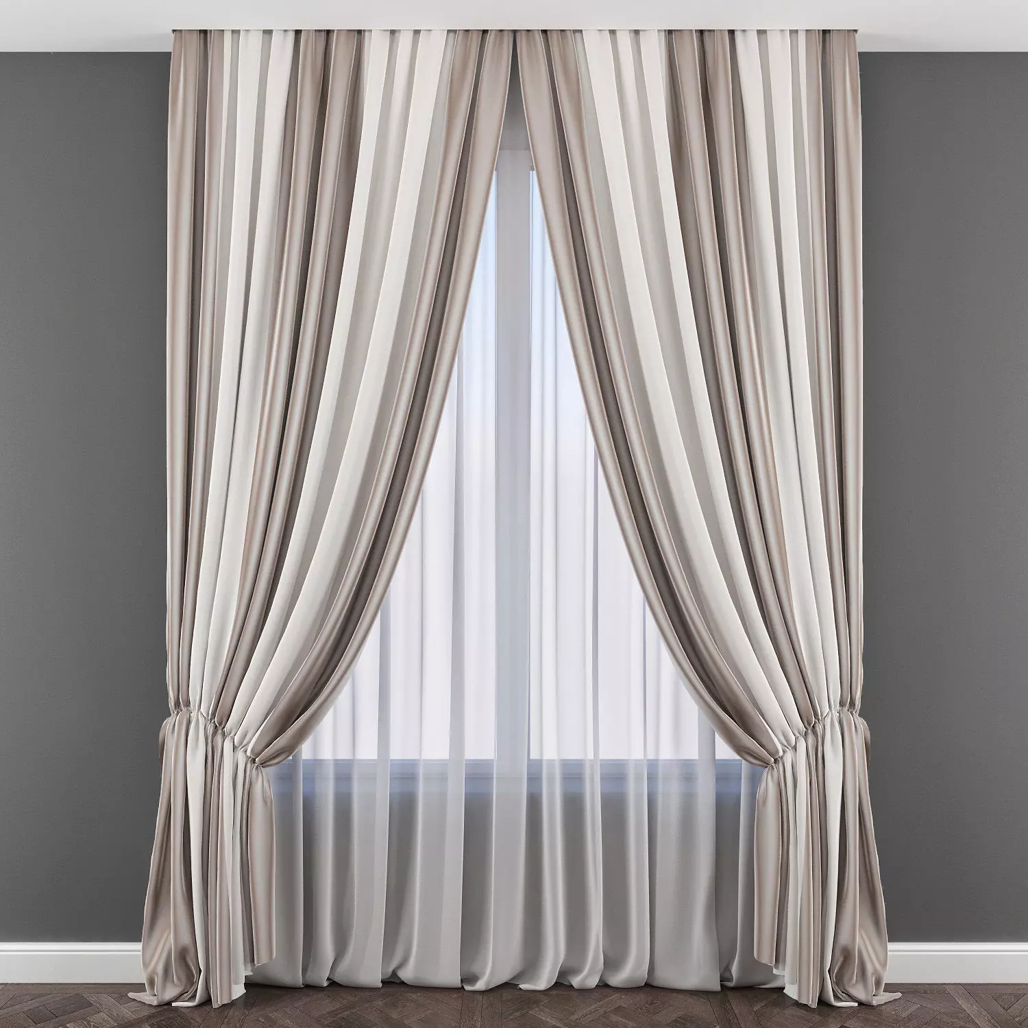 Set 86 Curtains 3D model_0