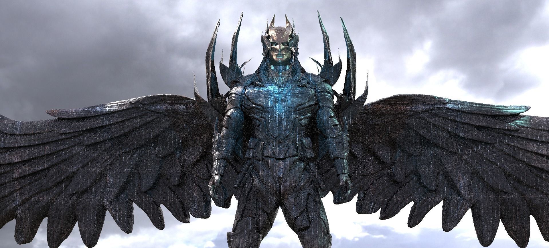 The Dark Knight Dark Winged Version  3D model_1