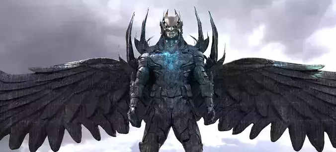 The Dark Knight Dark Winged Version  3D model