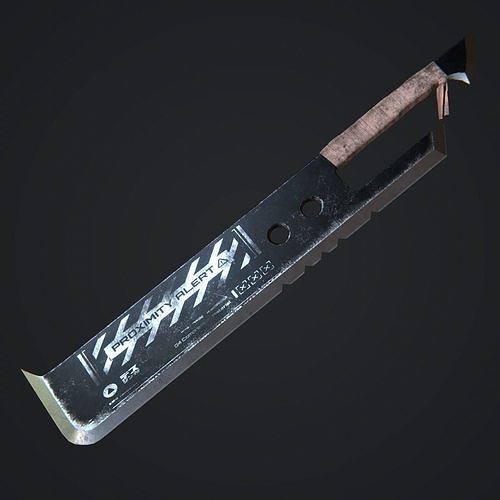 Greatsword 1 knife Low-poly 3D model