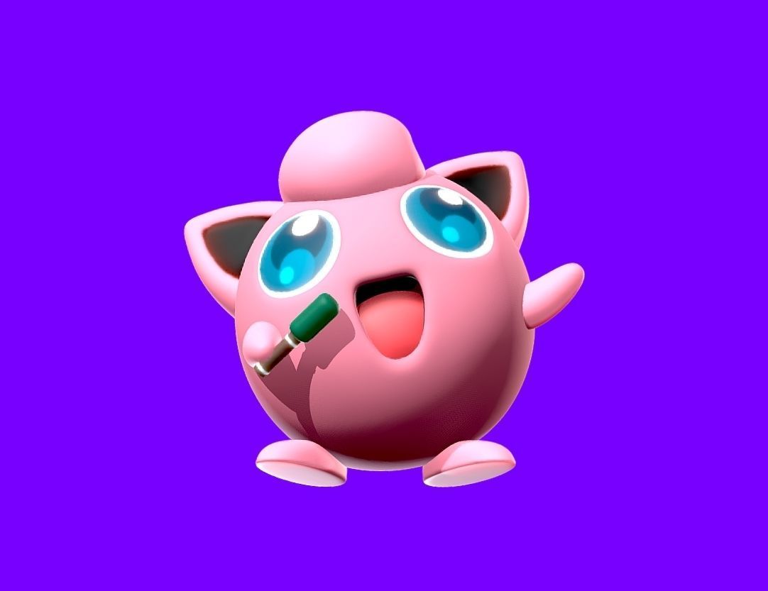 Jigglypuff - 3D print cartoon character 3D print model_1