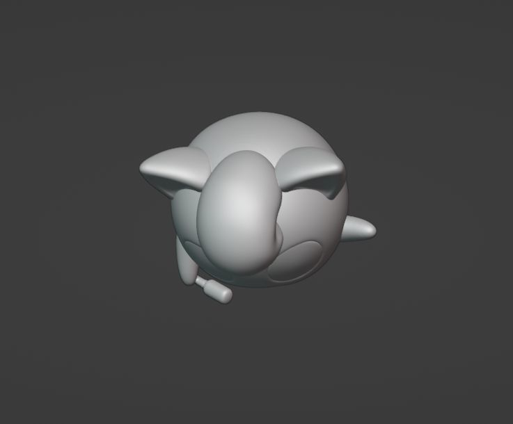 Jigglypuff - 3D print cartoon character 3D print model_8
