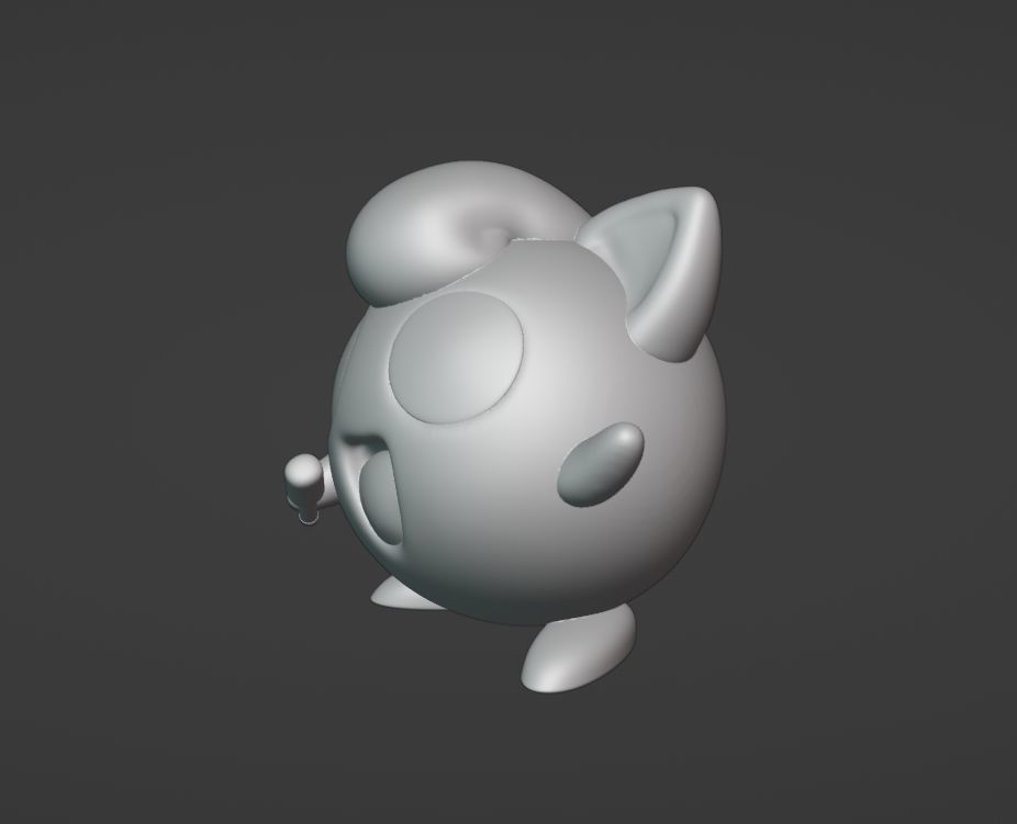 Jigglypuff - 3D print cartoon character 3D print model_4