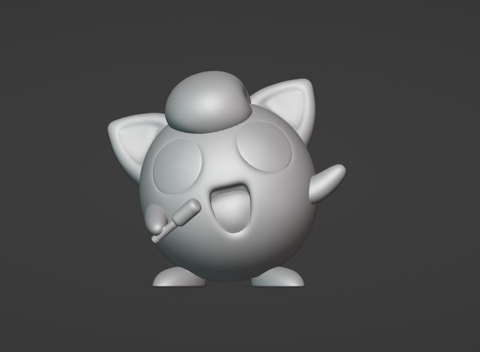 Jigglypuff - 3D print cartoon character 3D print model_7