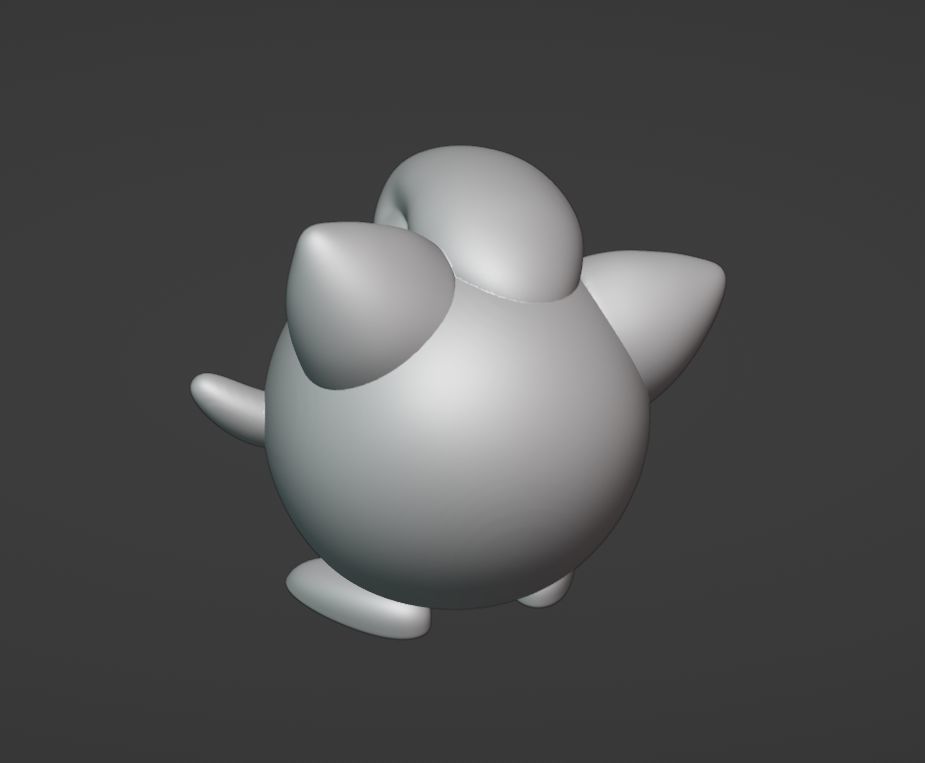 Jigglypuff - 3D print cartoon character 3D print model_5