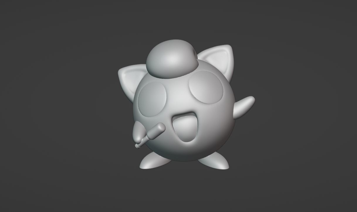 Jigglypuff - 3D print cartoon character 3D print model_3