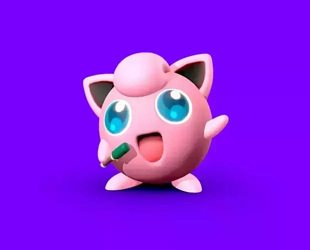 Jigglypuff - 3D print cartoon character