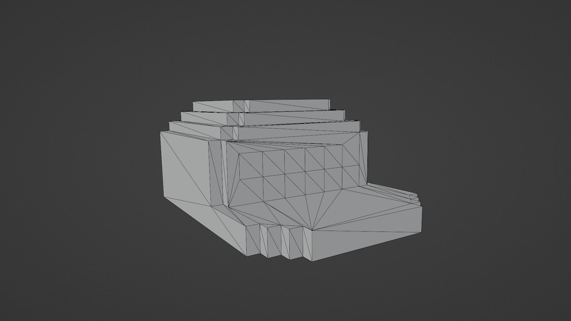 Voxel Black Hat Low-poly 3D model_12