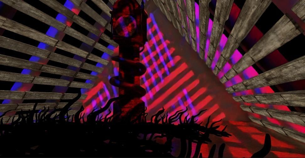 Stranger things attic with clock 3D model_4