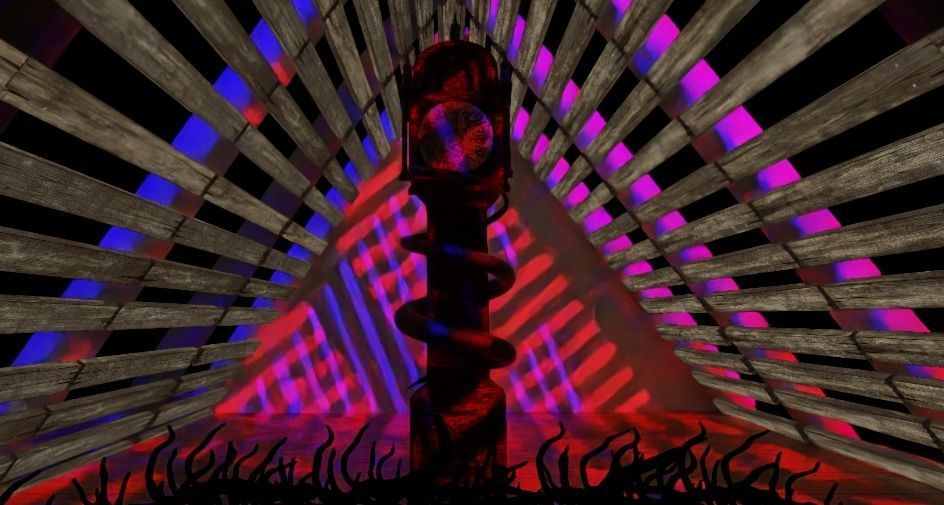 Stranger things attic with clock 3D model_5