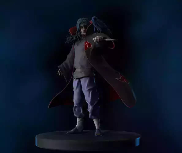 Stylized Naruto shippuden Itachi Uchiha 3d character